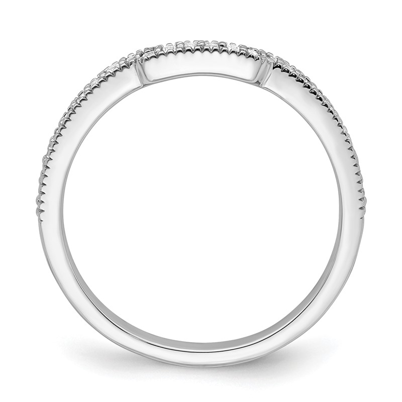 14K White Gold Lab Grown Diamond VS/SI+ G+ Wedding Band