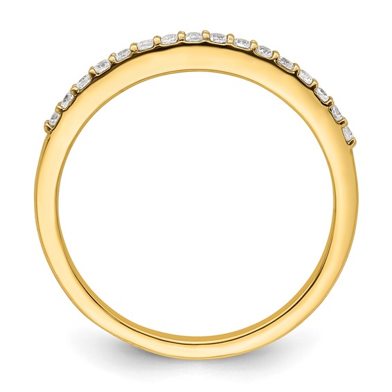 14k 1/6 carat Diamond Complete Wedding Band