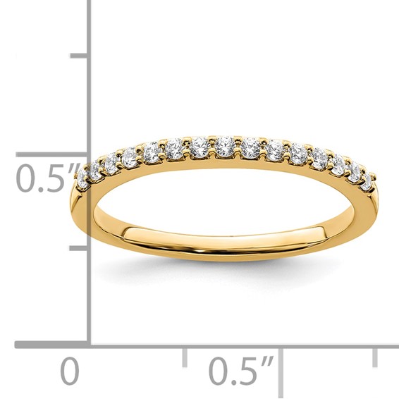 14k 1/5 carat Diamond Complete Wedding Band