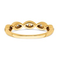 14K Yellow Gold 0.25 Carat Lab Grown Diamond VS SI+ G+ Complete Ring view 5
