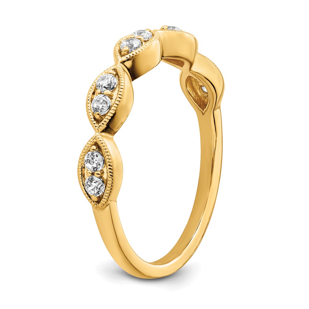 14k 1/4 carat Lab Grown Diamond VS/SI+ G+ Complete Ring (RM7942-025-YLG)