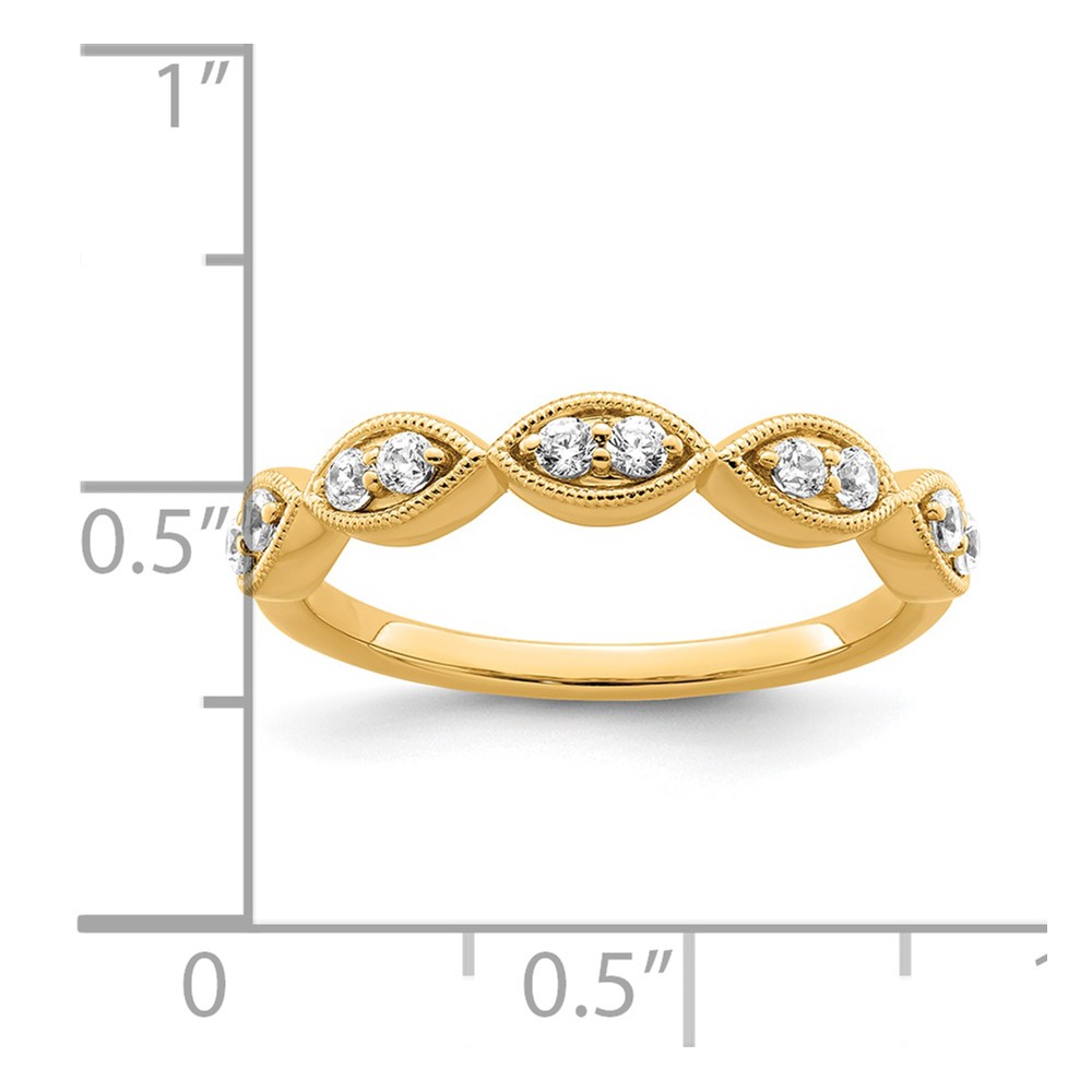 14k 1/4 carat Lab Grown Diamond VS/SI+ G+ Complete Ring (RM7942-025-YLG)