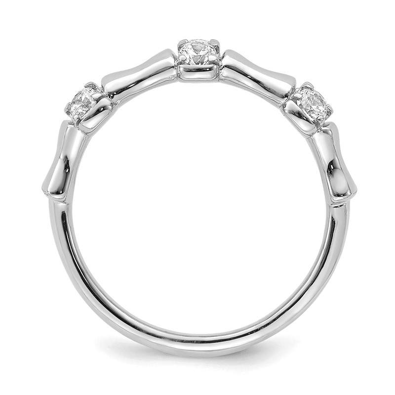 14K White Gold Lab Grown Diamond VS/SI+ G+ Fancy Ring