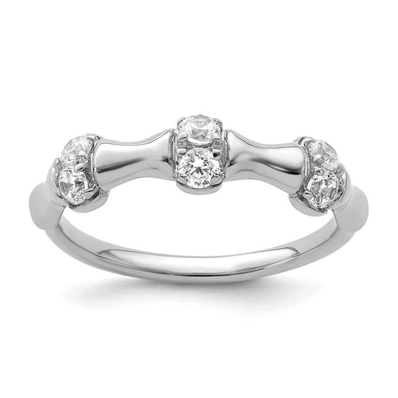 14K White Gold Lab Grown Diamond VS/SI+ G+ Fancy Ring