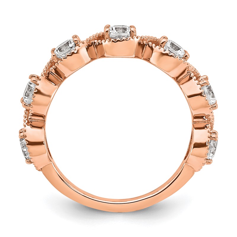 14K Rose Gold Lab Grown Diamond VS/SI+ G+ Band