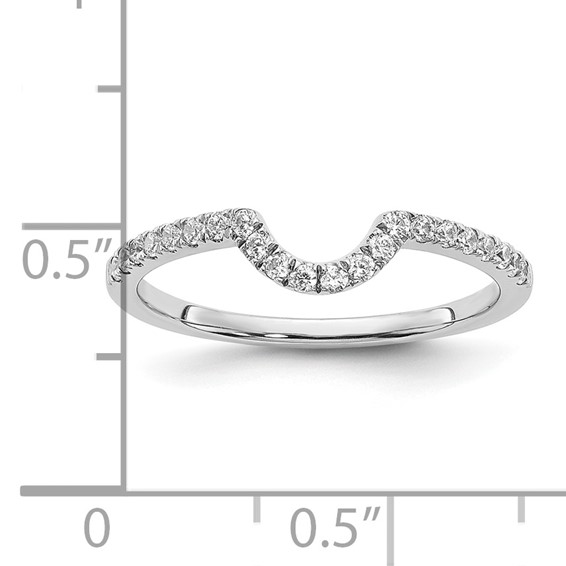 14K White Gold Lab Grown Diamond VS/SI+ G+ Matching Wedding Band
