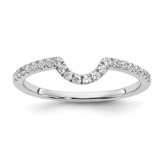 14K White Gold Lab Grown Diamond VS/SI+ G+ Matching Wedding Band