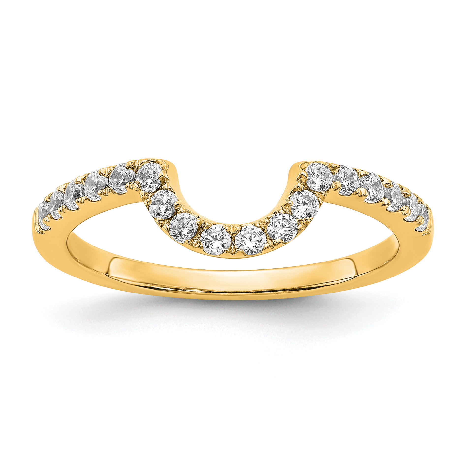 14K Gold Lab Grown Diamond VS/SI FGH Matching Wedding Band (RM7990B-027-YLG)
