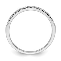 14K White Gold 0.50 Carat Lab Grown Diamond VS SI+ G+ Complete Set of Two Wedding Bands view 2