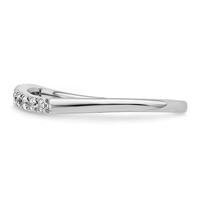 14K White Gold 0.50 Carat Lab Grown Diamond VS SI+ G+ Complete Set of Two Wedding Bands view 3