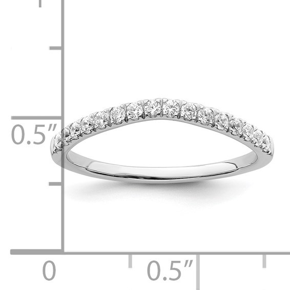 14k White Gold 1/2 carat Lab Grown Diamond VS/SI+ G+ Complete Set of Two Wedding Bands