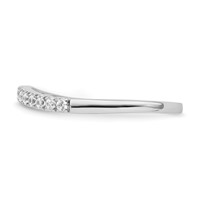14K White Gold 0.50 Carat Lab Grown Diamond VS SI+ G+ Complete Set of Two Wedding Bands view 3
