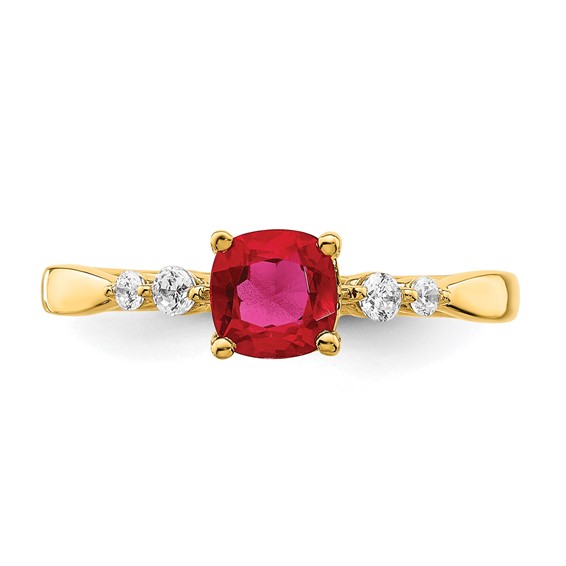 Gemstone and Diamond Ring