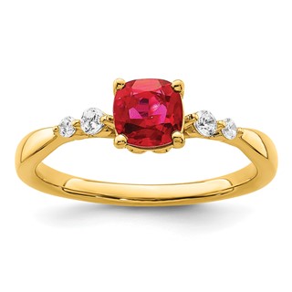Gemstone and Diamond Ring