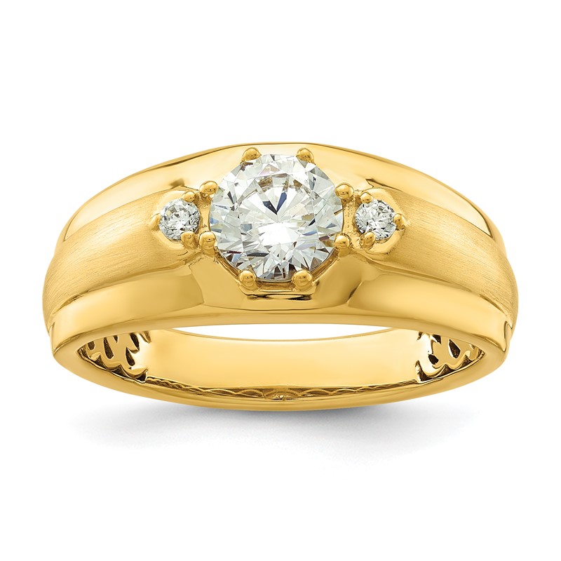 IBGoodman 14k 1 1/15 carat Lab Grown Diamond VS/SI+ G+ Complete Men's Ring