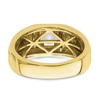 IBGoodman 10K Two Tone 0.75 Carat Lab Grown Diamond VS SI+ G+ Complete Men's Ring view 5