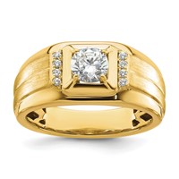 IBGoodman 10K Two Tone 0.75 Carat Lab Grown Diamond VS SI+ G+ Complete Men's Ring view 1