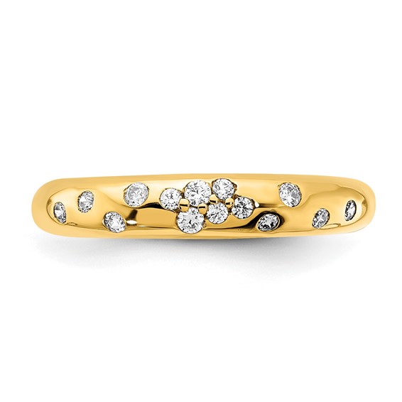Gold Polished Fancy Diamond Rings
