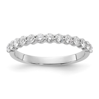 14ky TRUE ORIGIN Lab Grown Dia VS+ F+ Half Eternity Band