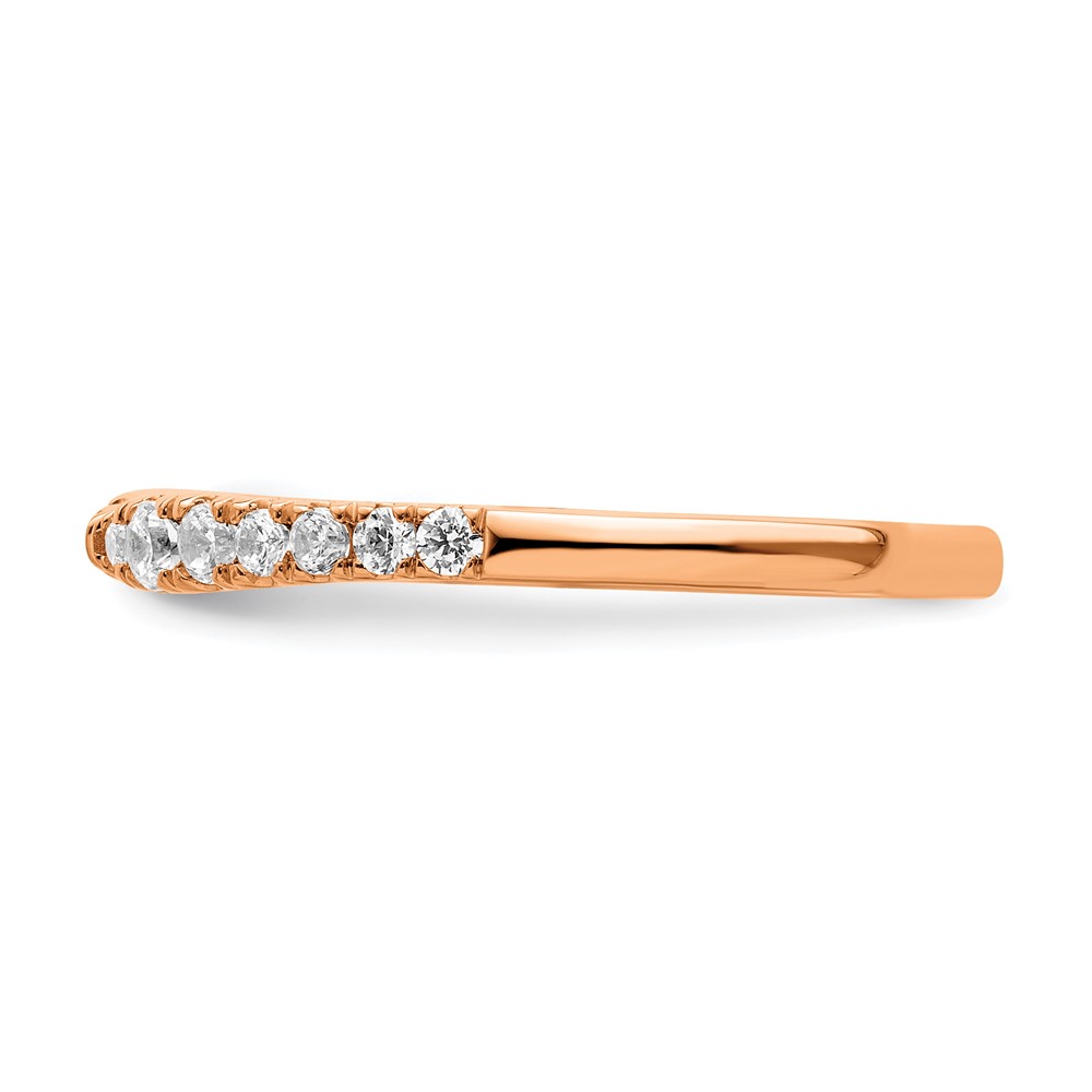 True Origin 14k Rose Gold 1/4 carat Lab Grown Diamond VS  D E F  Fancy Band (RM8596-024-RLD)