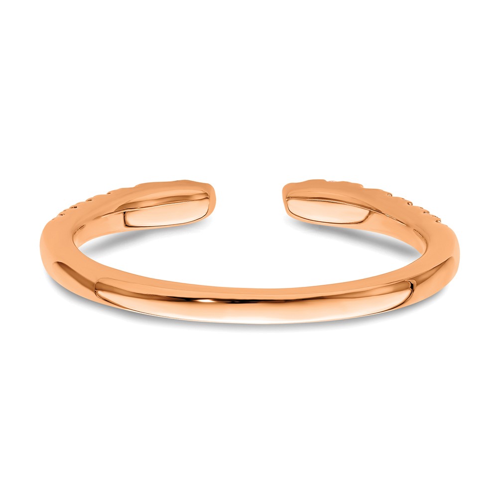 True Origin 14k Rose Gold 1/4 carat Lab Grown Diamond VS  D E F  Fancy Band (RM8596-024-RLD)
