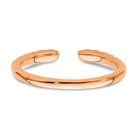 True Origin 14K Rose Gold 0.25 Carat Lab Grown Diamond VS+ F+ Complete Band view 5