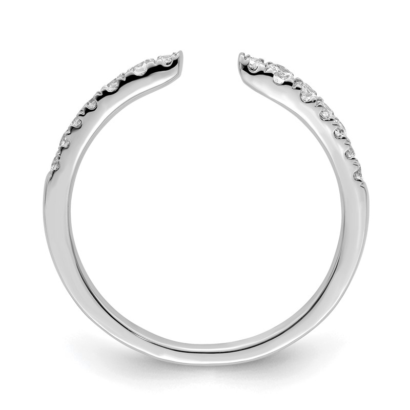 True Origin 14k White Gold 1/4 carat Lab Grown Diamond VS  D E F  Fancy Band