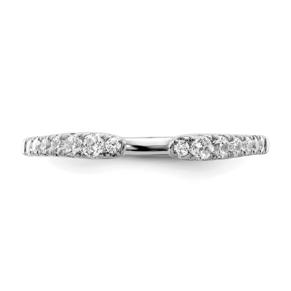 True Origin 14k White Gold 1/4 carat Lab Grown Diamond VS  D E F  Fancy Band (RM8596-024-WLD)