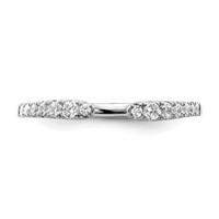 True Origin 14K White Gold 0.25 Carat Lab Grown Diamond VS+ F+ Complete Band view 4