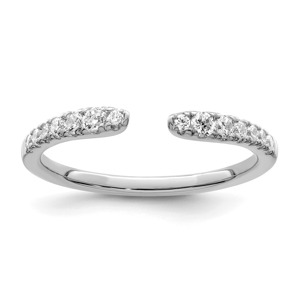 True Origin 14k White Gold 1/4 carat Lab Grown Diamond VS  D E F  Fancy Band (RM8596-024-WLD)