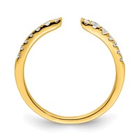 True Origin 14K Yellow Gold 0.25 Carat Lab Grown Diamond VS+ F+ Complete Band view 2