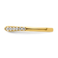 True Origin 14K Yellow Gold 0.25 Carat Lab Grown Diamond VS+ F+ Complete Band view 3