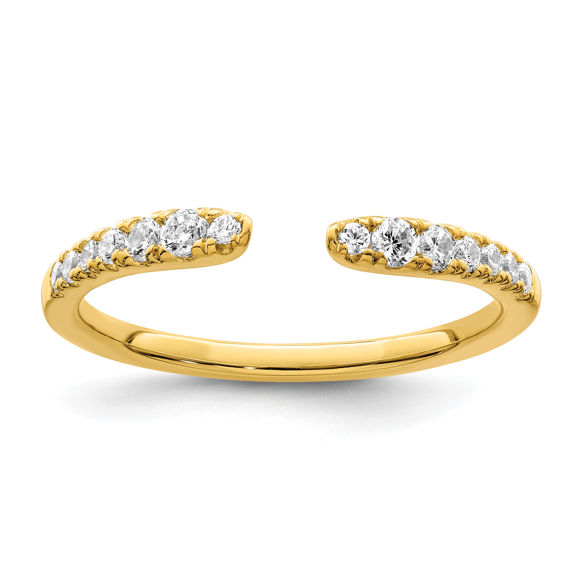 True Origin 14k 1/4 carat Lab Grown Diamond VS  D E F  Fancy Band (RM8596-024-YLD)