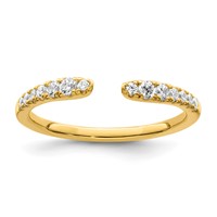 True Origin 14K Yellow Gold 0.25 Carat Lab Grown Diamond VS+ F+ Complete Band view 1