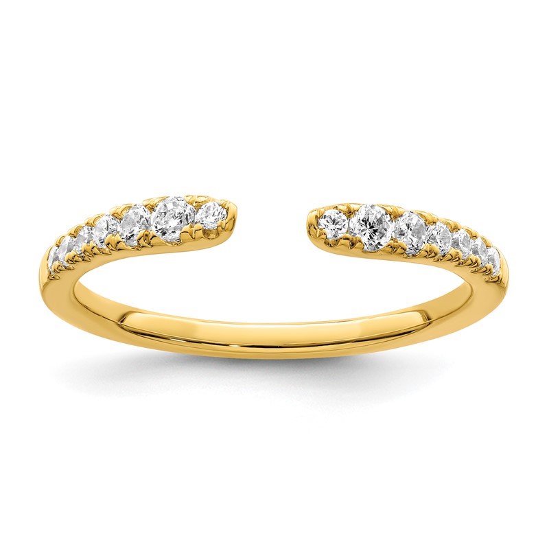 True Origin 14k 1/4 carat Lab Grown Diamond VS  D E F  Fancy Band