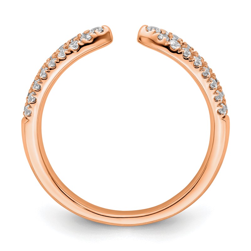 True Origin 14k Rose Gold 1/2 carat Lab Grown Diamond VS  D E F  Fancy Band