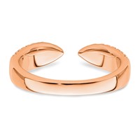True Origin 14K Rose Gold 0.50 Carat Lab Grown Diamond VS+ F+ Complete Wedding Band view 5
