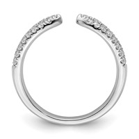True Origin 14K White Gold 0.50 Carat Lab Grown Diamond VS+ F+ Complete Wedding Band view 2