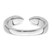 True Origin 14K White Gold 0.50 Carat Lab Grown Diamond VS+ F+ Complete Wedding Band view 5
