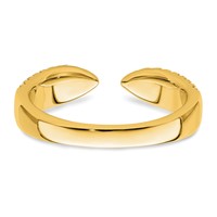 True Origin 14K Yellow Gold 0.50 Carat Lab Grown Diamond VS+ F+ Complete Wedding Band view 5