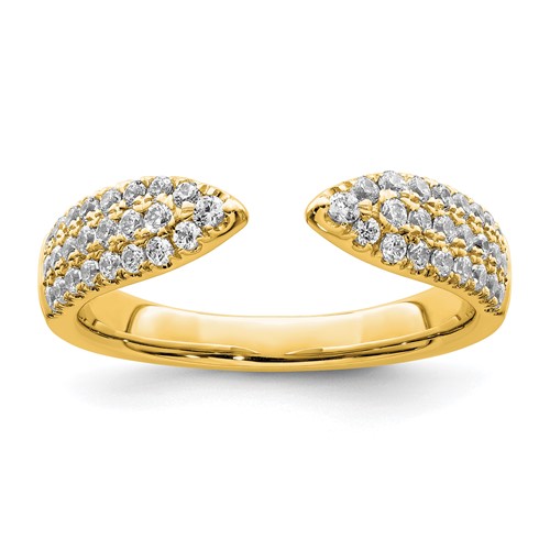 True Origin 14K Yellow Gold 0.50 Carat Lab Grown Diamond VS+ F+ Complete Wedding Band