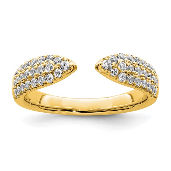 True Origin 14K Yellow Gold 1/2 carat Lab Grown Diamond VS+ F+ Complete Wedding Band