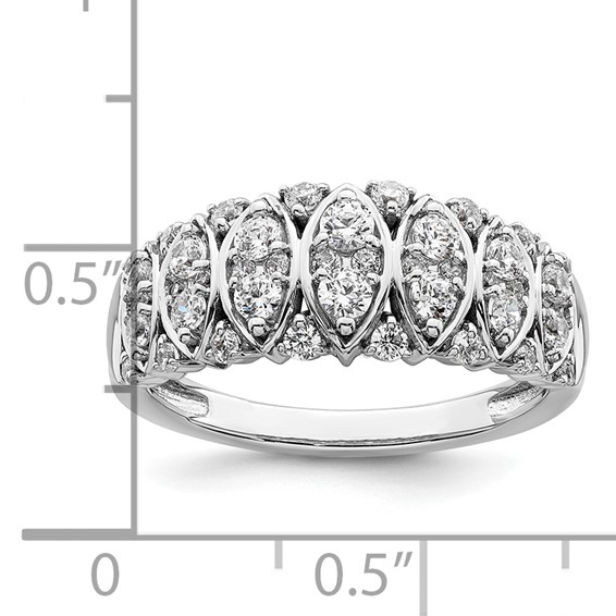14K White Gold 3/4 carat Complete Diamond Ring