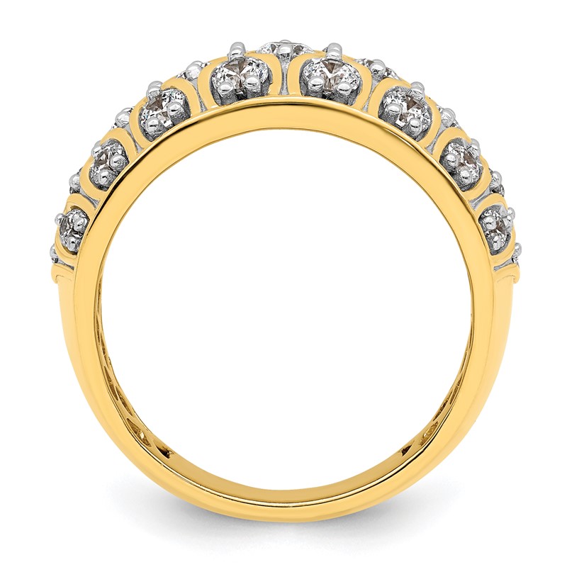 14k 1 1/6 carat Lab Grown Diamond VS/SI+ G+ Complete Fashion Ring