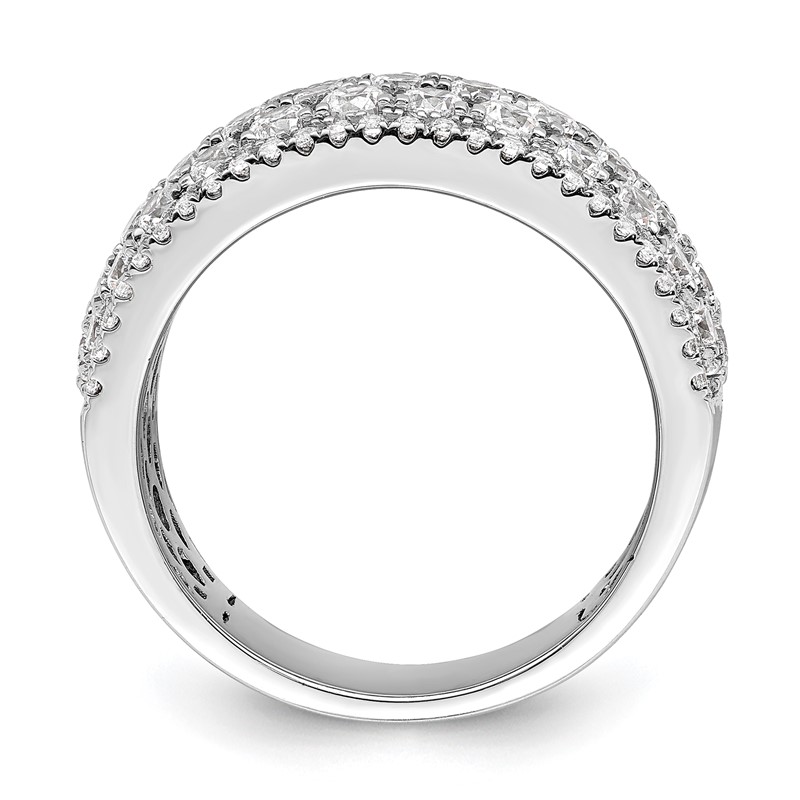 14k White Gold 2 carat Lab Grown Diamond VS/SI+ G+ Complete Fashion Band