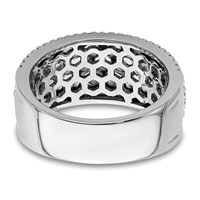 14K White Gold 2 Carat Lab Grown Diamond VS SI+ G+ Complete Fashion Band view 5