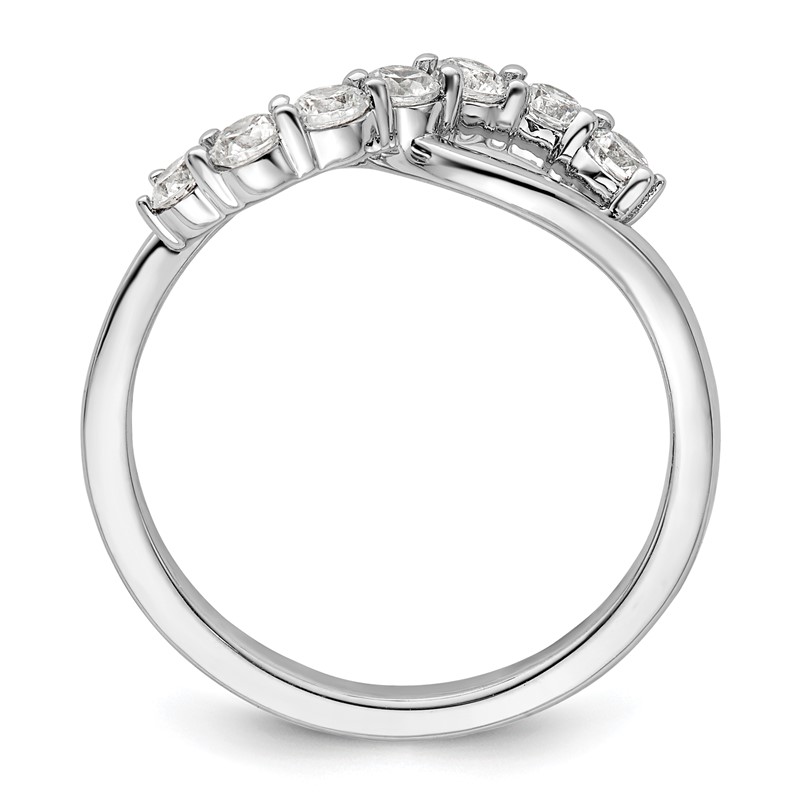14K White Gold Lab Grown Diamond VS/SI+ G+ Band