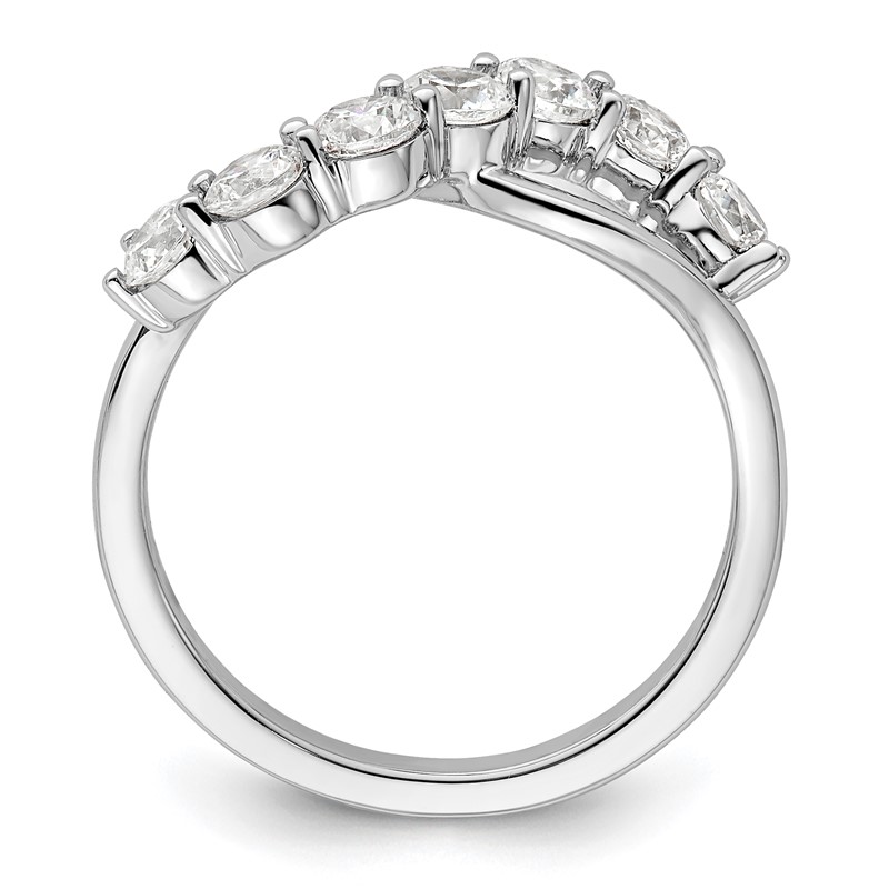 14K White Gold Lab Grown Diamond VS/SI+ G+ Band