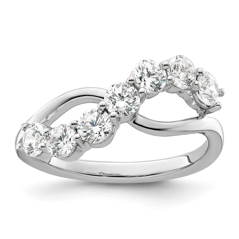 14K White Gold Lab Grown Diamond VS/SI+ G+ Band