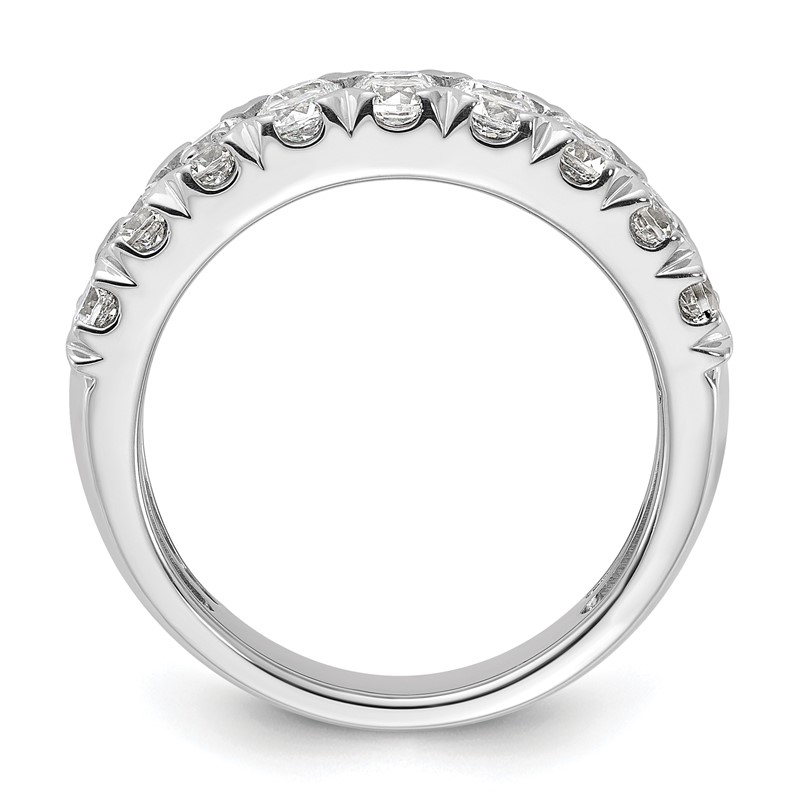 14k White Gold 2 carat Lab Grown Diamond VS/SI+ G+ Complete Double Row Fashion Band